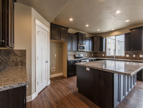 New Caledonia Granite Countertops Dark Cabinets Caledonia Countertop